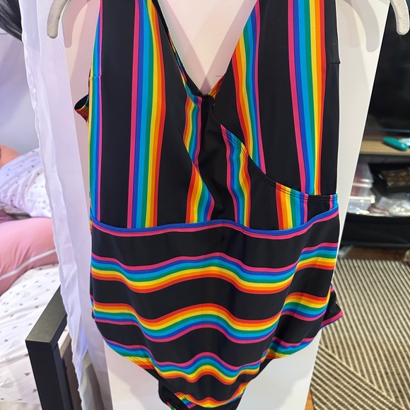 Torrid Multicolor Striped Swimsuit - Picture 2 of 5